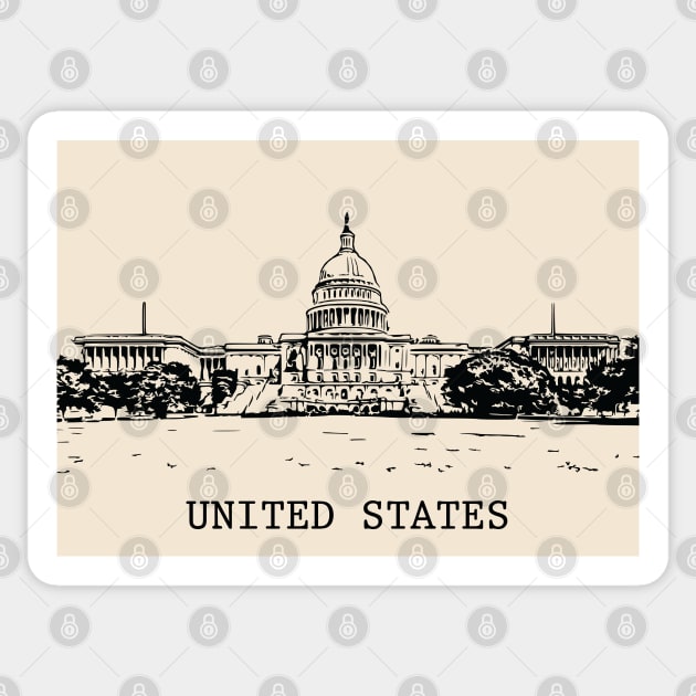 United States Sticker by Lakeric